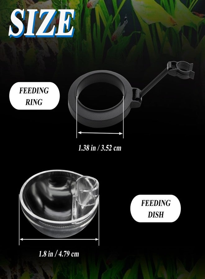 Niuohoy Aquarium Fish Shrimp Feeding Dish Set, Shrimp Feeding Dish Set, Transparent Shrimp Feeding Adjustable Tube with Feeding Ring, Cleaning Brush for Fish Tank and Preventing Food Scattering (Small) - Image 3