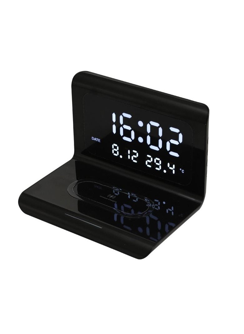 3-In-1 Multi-Function Alarm Clock With Mobile Phone Wireless Charging
