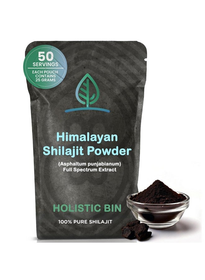 Holistic Bin Raw Himalayan Shilajit Powder - Shilajit Extract (Asphaltum Punjabianum) - No Fillers, Rich in Fulvic Acid & Trace Minerals - Premium Supplement for Energy & Wellness - 25 Servings - Image 1