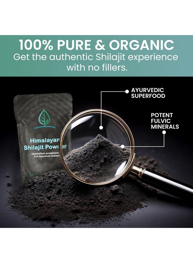 Holistic Bin Raw Himalayan Shilajit Powder - Shilajit Extract (Asphaltum Punjabianum) - No Fillers, Rich in Fulvic Acid & Trace Minerals - Premium Supplement for Energy & Wellness - 25 Servings - Image 4