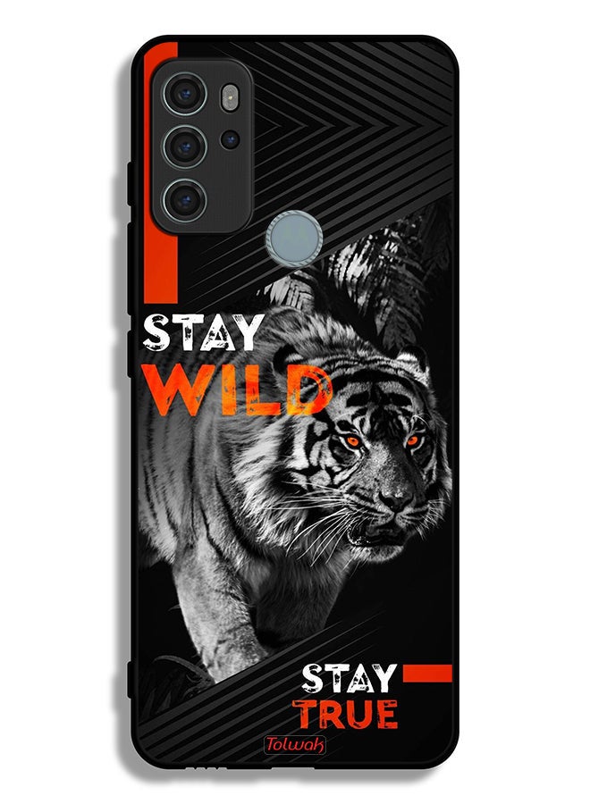 Tolwak Motorola Moto G60S Protective Case Cover Stay Wild Stay True  - Image 2