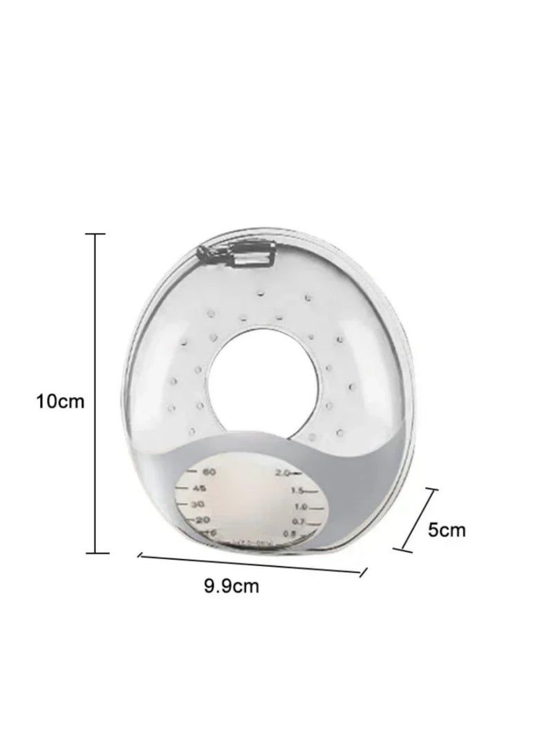 1 Pair Silicone Breast Milk Collector Wearable Nursing Cups Breastmilk Saver Letdown Catcher for Pumping Anti Spill Breast Pads Nipple Pain Protector Maternity Breastfeeding Reusable - Image 2