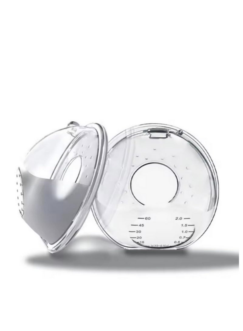 1 Pair Silicone Breast Milk Collector Wearable Nursing Cups Breastmilk Saver Letdown Catcher for Pumping Anti Spill Breast Pads Nipple Pain Protector Maternity Breastfeeding Reusable - Image 4