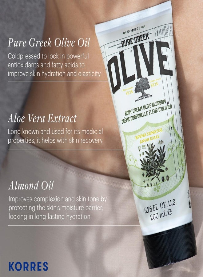 KORRES Olive Body Lotion for Dry Skin Moisturizer Cream with Vitamin E, Aloe and Pure Greek Olive Oil for Body Care, Hydrating & Nourishing for Smooth, Supple Skin, - Image 3