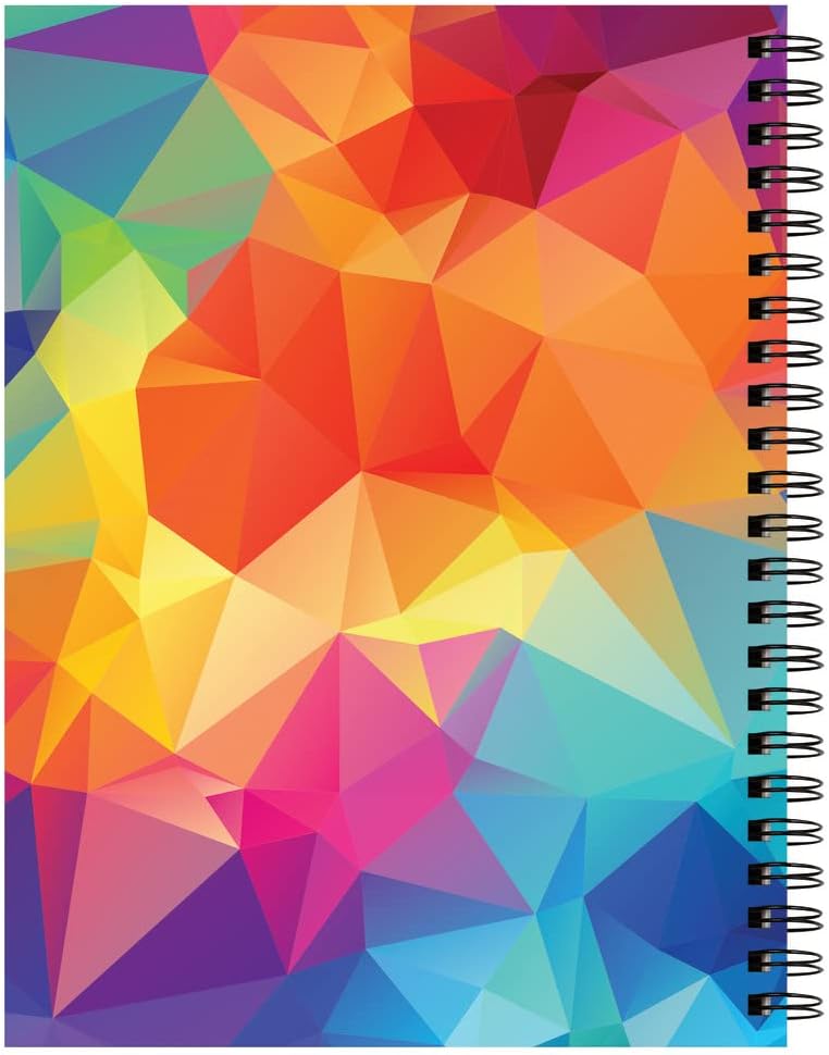 UCREATE Fashion Poly Cover Sketch Book Kaleidoscope Design, 9" x 12", Multi-Color 75 Sheets - Image 3