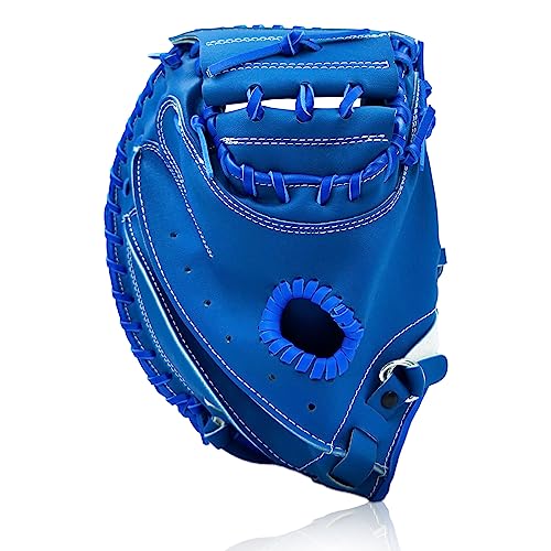 Gracfulcub Baseball Catcher GloveSoftball Catchers Mitt for Kid Youth Aldult Baseball TrainingComfortable DurableLeft Hand Glove Blue 33 Inch - Image 3