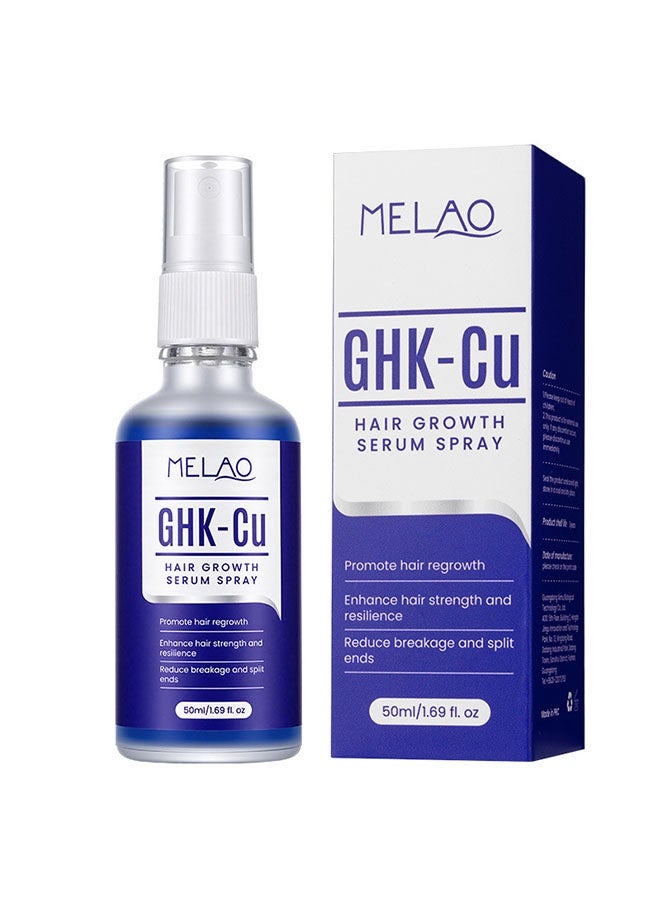 MELAO GHK-CU Hair Growth Serum Spray ，Activates Hair Follicles, Promotes Hair Growth, Strengthens Hair Roots, and Prevents Hair Loss; Suitable for Both Men and Women 50ml - Image 1