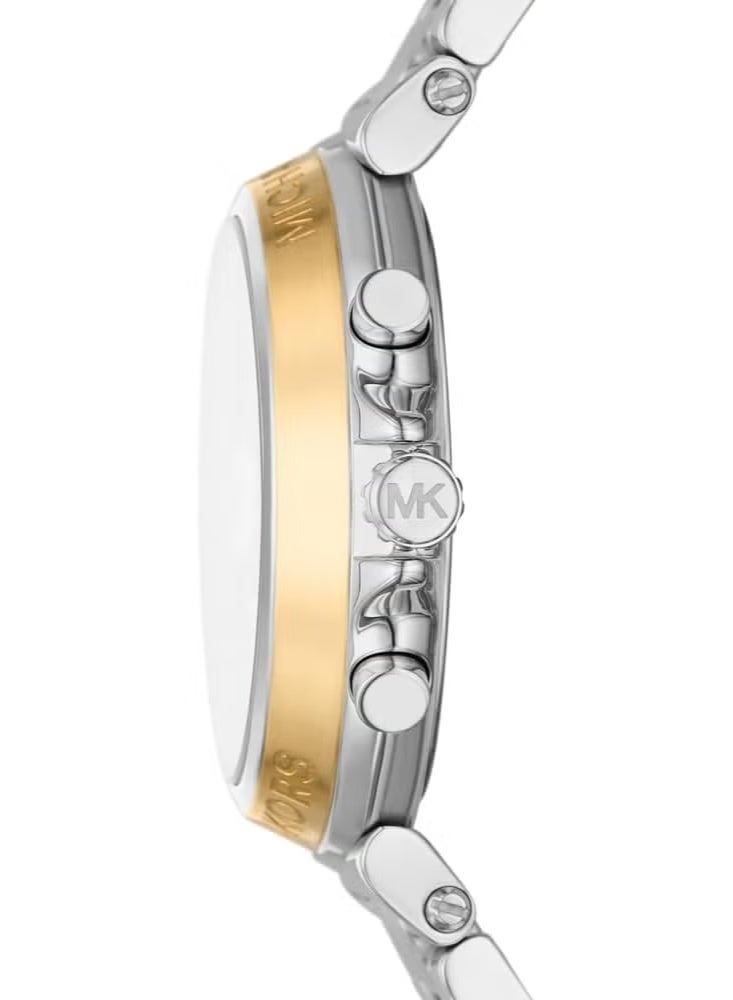 Michael Kors Women Michael Kors Maren MK7495 Women’s Watch – Silver Stainless Steel Bracelet & White Dial | 40mm Quartz Chronograph Elegant Timepiece - Image 2