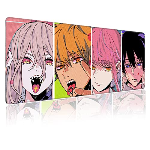 sabermaster RGB Anime Mouse Pad, Water Resist Keyboard Pad,Mouse Pads with Non-Slip Rubber Base,Office Computer Key Board Mousepad Computer Keyboard Mousepads Mat 800 x 300mm / 31.5×11.8 inches (4) - Image 1
