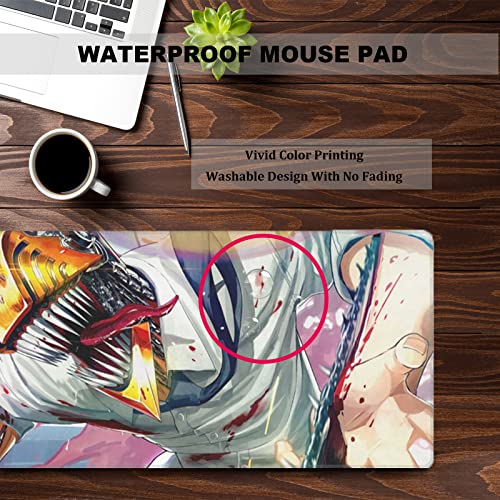 sabermaster RGB Anime Mouse Pad, Water Resist Keyboard Pad,Mouse Pads with Non-Slip Rubber Base,Office Computer Key Board Mousepad Computer Keyboard Mousepads Mat 800 x 300mm / 31.5×11.8 inches (4) - Image 5