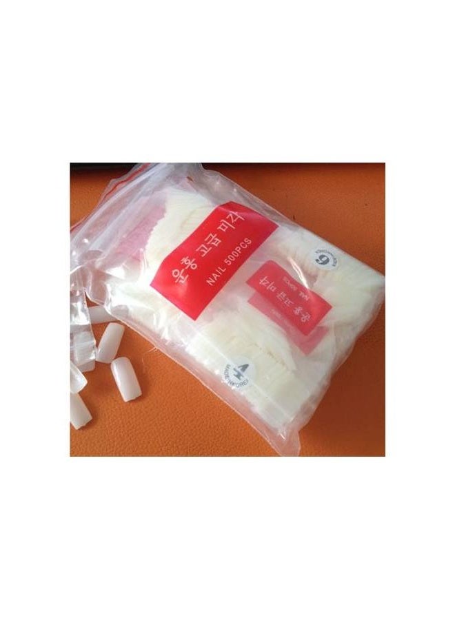 ORiTi 500-Piece False Nail Tips Set, Natural/Clear, Full Cover - Image 2
