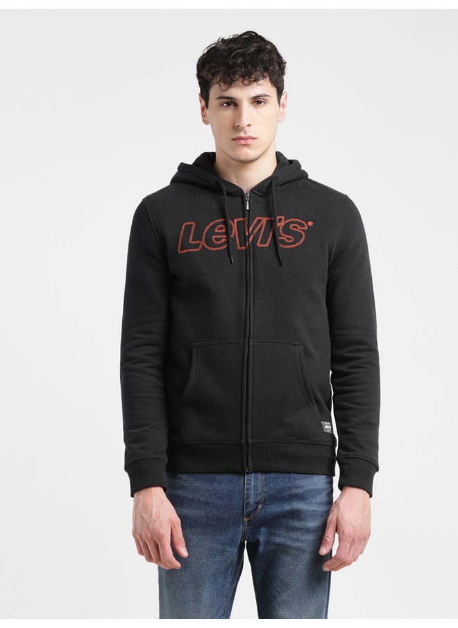 Levi's - Men's Solid Black Hooded Sweatshirt - Image 1