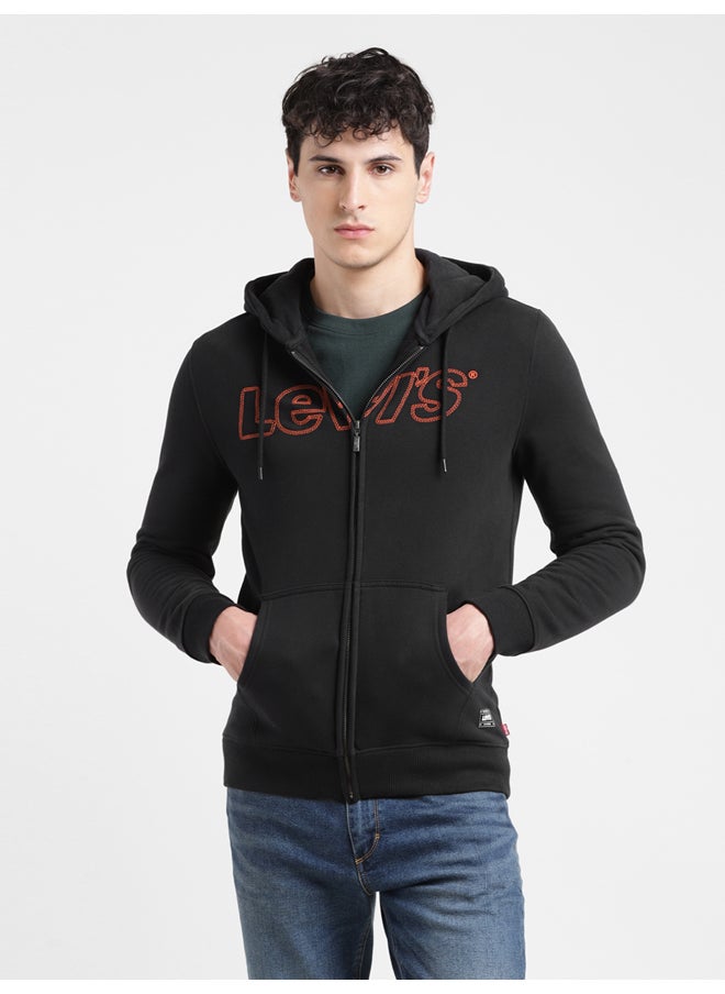 Levi's - Men's Solid Black Hooded Sweatshirt - Image 1