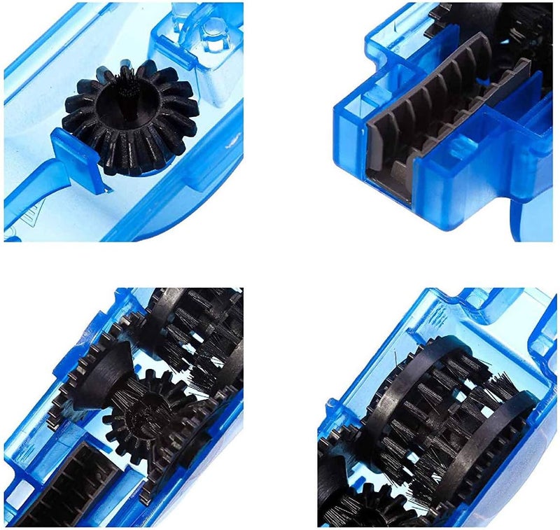 SABLUE Bike Chain Scrubber Brush Gear Cleaner Bicycle Clean Tool Set Bike Maintenance Care Accessories for Road Mountain Cycling MTB Bikes - Image 5