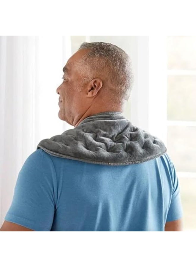 Therapeutic Neck & Shoulder Electric Heating Pad – Ultra-Soft Plush Warming Wrap for Back and Spine Relief – Targeted Heat Therapy for Muscle Tension & Daily Relaxation - Image 4