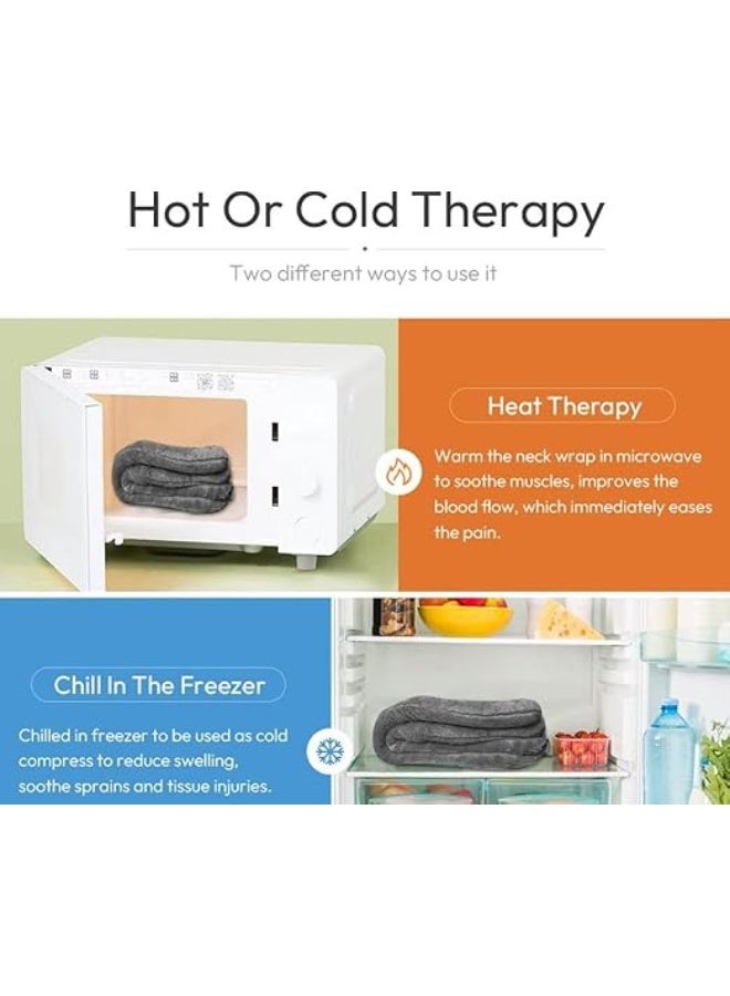 Therapeutic Neck & Shoulder Electric Heating Pad – Ultra-Soft Plush Warming Wrap for Back and Spine Relief – Targeted Heat Therapy for Muscle Tension & Daily Relaxation - Image 2