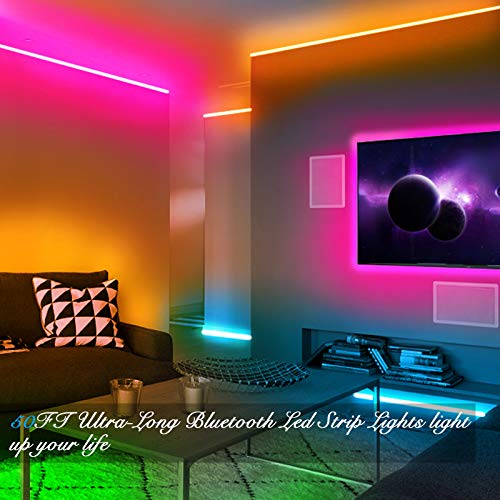 DAYBETTER LED Strip Lights 100ft RGB Lights Strip for Bedroom, Desk, Indoor Room Living Room Brithday Gifts Home Decor with Remote, 24V Power Supply - Image 4