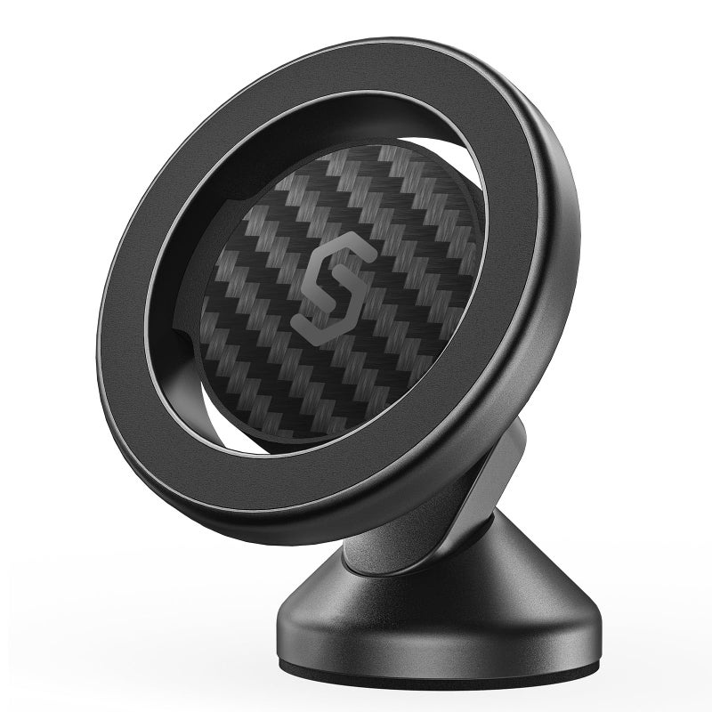 SYNCWIRE MagSafe Car Mount - Flexible Rotation Magnetic Phone Holder for Dash, Strong Magnets, Universal Compatible iPhone, Samsung, Pixel - MagSafe Car Accessories - Image 1