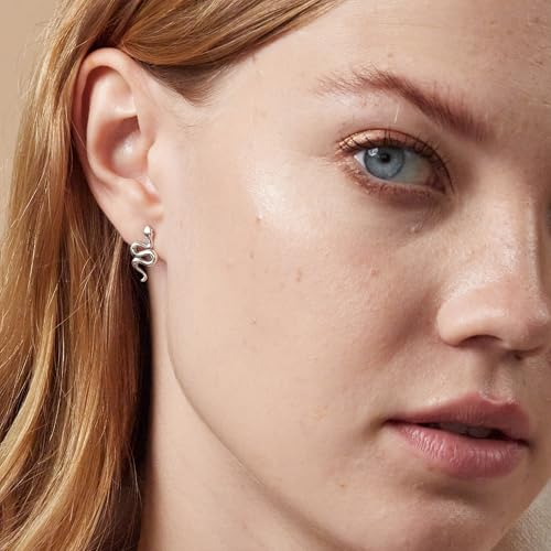 Boma Jewelry Sterling Silver Snake Stud Earrings - Image 4