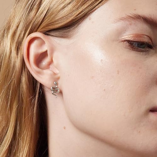 Boma Jewelry Sterling Silver Snake Stud Earrings - Image 2