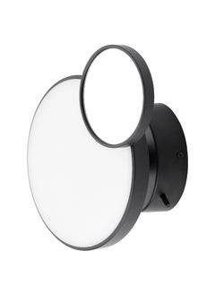 LED wall lamp with mirror - dimmable matt/black - 20 cm