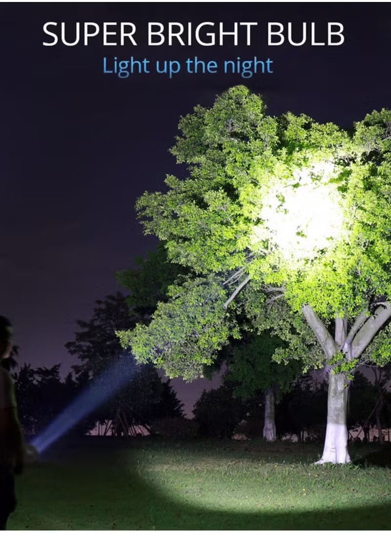 Happy Light - Rechargeable LED Flashlight with Cob Side Light Super Bright Flashlight Battery Powerd Waterproof Handheld Flashlights - Image 1