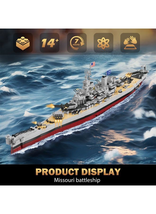 Brihappen Military World-Missouri Battleship Building Set - Image 4