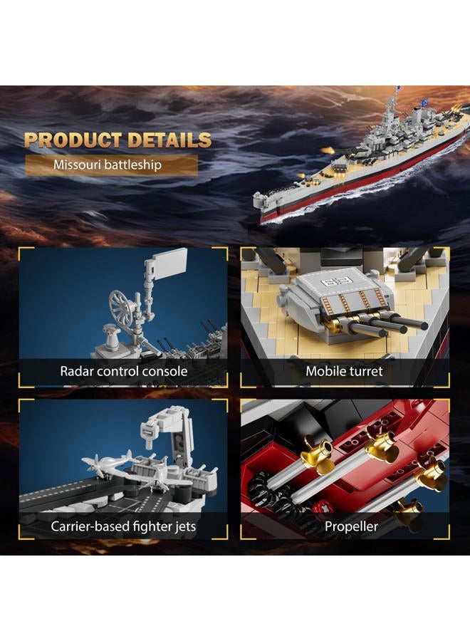 Brihappen Military World-Missouri Battleship Building Set - Image 3