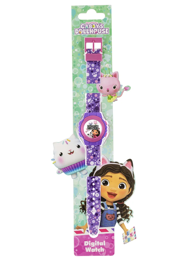 Gabby's Dollhouse Gabby's Dollhouse Purple Digital Girls Watch - GAB4069
