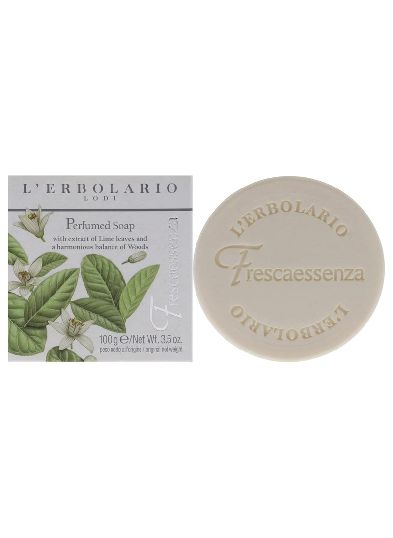 L'Erbolario LErbolario Frescaessenza Perfumed Soap  Soap Bar Provides Gentle Cleansing Action  Perfumed Body Soap  Rich in Lentiscus Safflower and Pistachio Oils  Scented Soap for Moisturised Skin  35 oz 