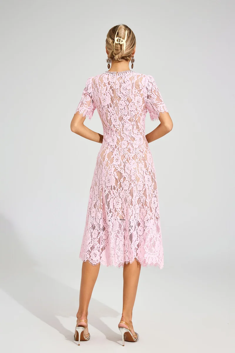 Catchall  Tate Cut Out Lace Midi Dress for Women | Best Price UAE