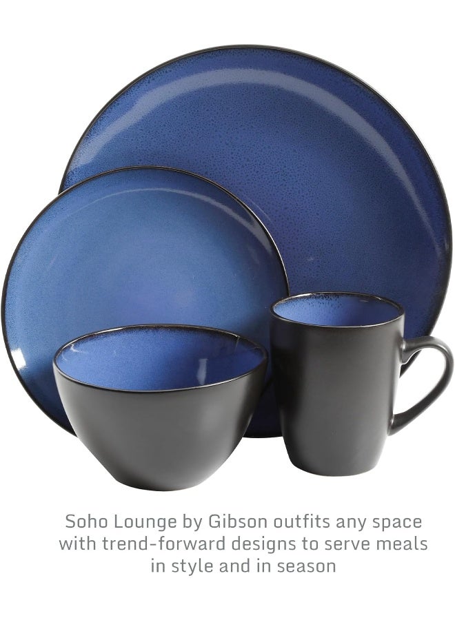 Gibson Elite Soho Lounge Round Reactive Glaze Stoneware Dinnerware Set - Image 3