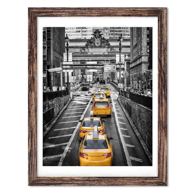 12X16 FRAMES DISPLAY PICTURES 11X14 WITH MAT OR 12X16 PHOTO WITHOUT MATS FARMHOUSE DISTRESSED BROWN PICTURE FRAMES WALL ART FOR LIVING ROOM WALL MOUNTING DECOR