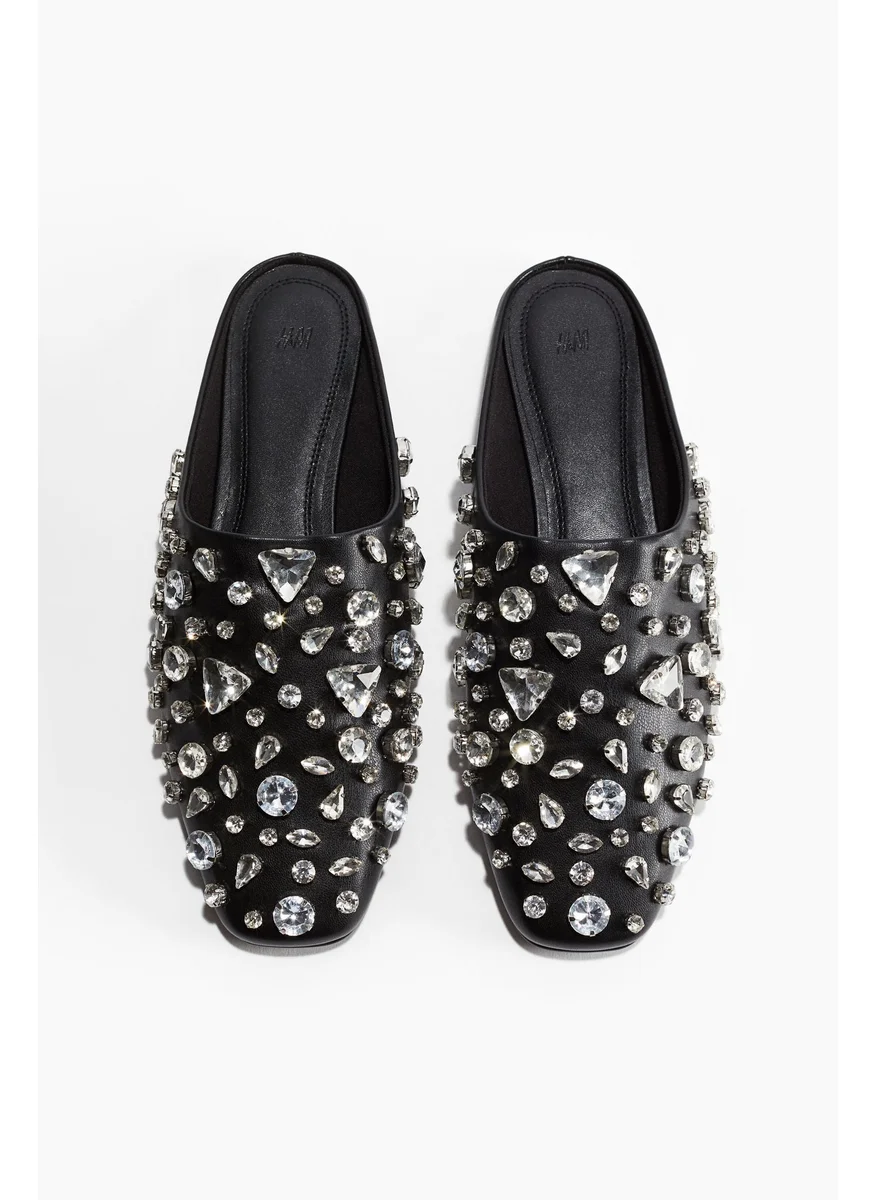 H&M Embellished Mules