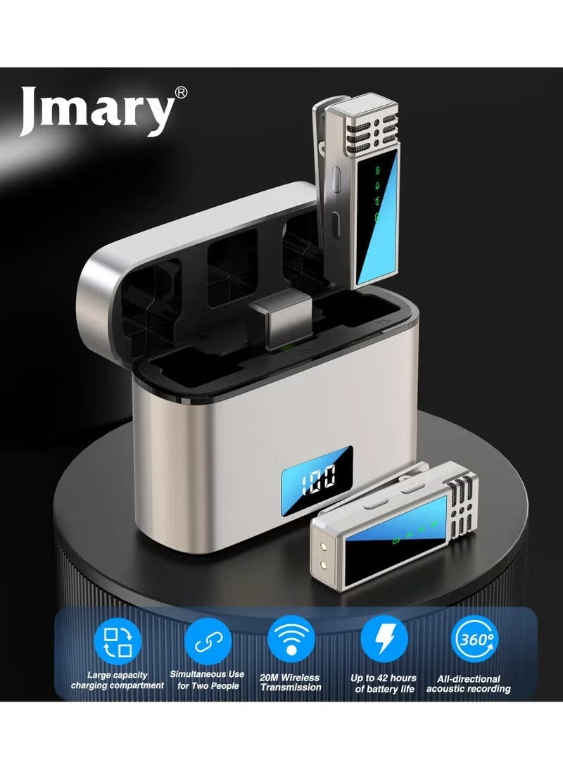 Jmary MW-15 USB-C / Type-C Port 2.4G Lavalier Wireless Microphone - Image 1