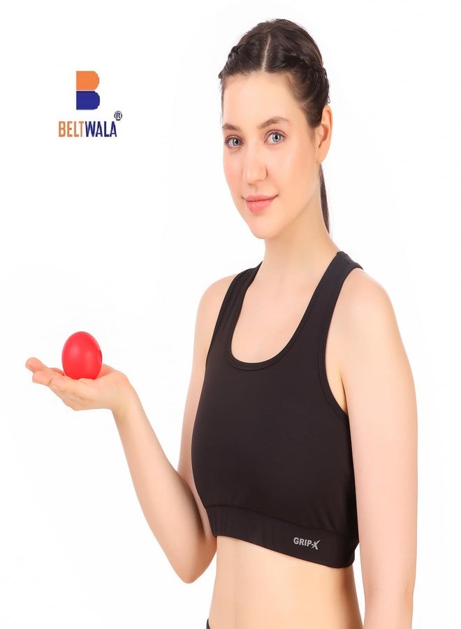 beltwala كرة تمارين جل مضادة للانفجار من بيلتوالا - كرة يوغا - كرة لتخفيف التوتر لتقوية قبضة اليد / تمرين - 75 سم - مقاس عالمي (أحمر) - Image 2