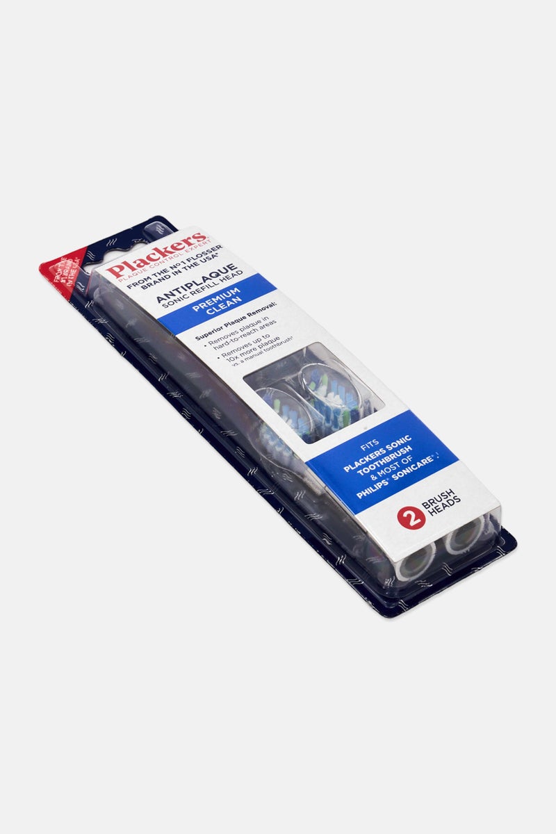 Plackers Antiplaque 2 Pieces Sonic Refill Head - Image 2