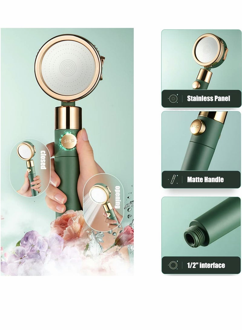 Excefore Shower Head High Pressure, Ionic Filter, Water Saving, 3 Modes, Water Stop Button - Image 3