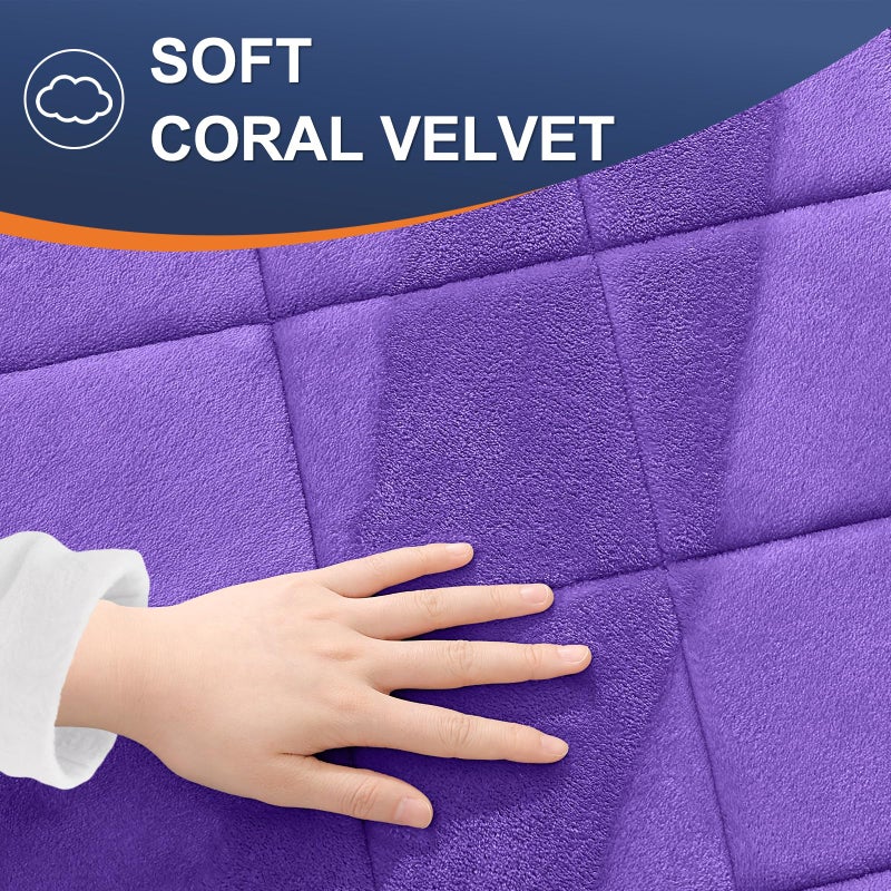 OLANLY Memory Foam Bath Mat 30x20  Ultra Soft and Absorbent Bathroom Mat  Machine Washable Bathroom Rugs  Comfortable  Thick Bath Rugs Carpet for Bathroom Floor  Tub and Shower  Purple - Image 4