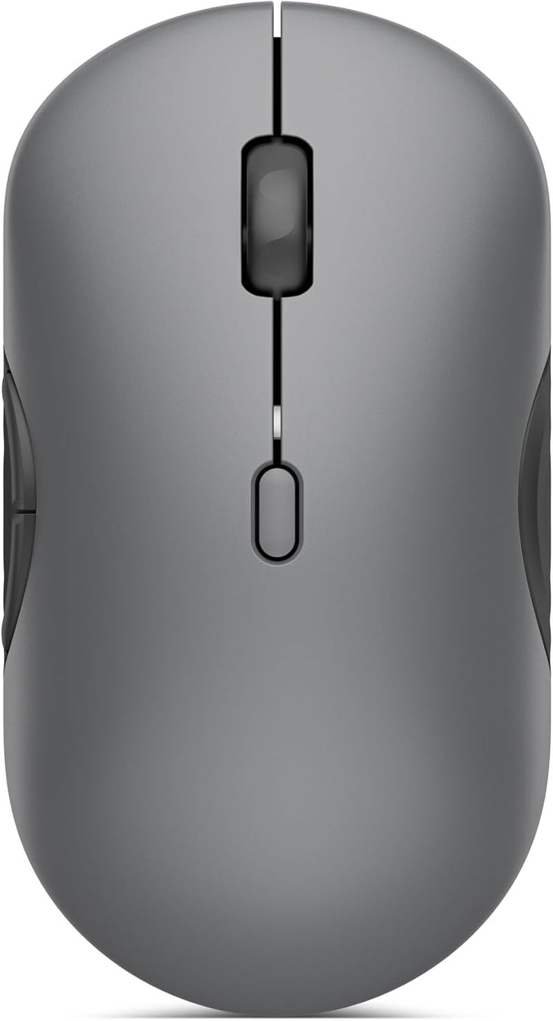 لينوفو 700 – Multi-Device Wireless Silent Mouse (Infrared Optical, USB Receiver, Bluetooth 5.3 Dual, Ergonomic, Ambidextrous, x1 AA Battery, Easy Change Between 3 Devices) – Grey Grey - Image 1