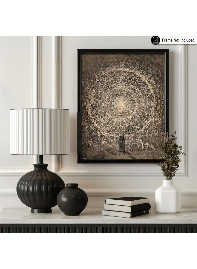 Poster Master Vintage Gustave Dore Poster - Retro Vision of The Empyrean Print - The White Rose Art - Gift for Men & Women - Great Decor for Living Room, Bedroom or Office - 8x10 UNFRAMED Wall Art - Image 3