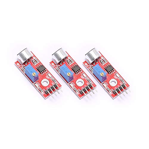 DEVMO 3PCS Mic Microphone Sensor High Sensitivity Sound Detection Module Compatible with A-rduino PIC AVR - Image 4