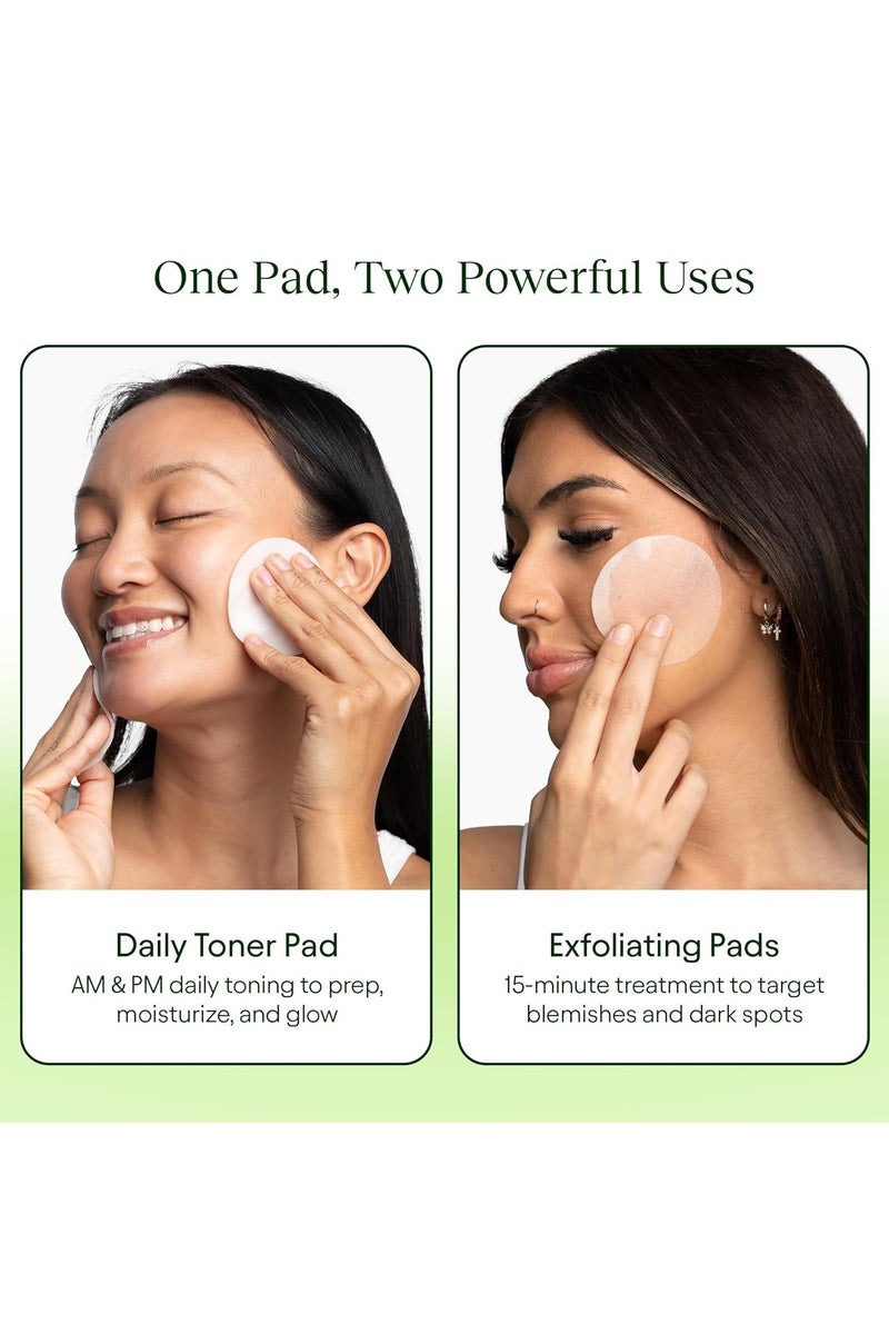 Jiyu Skin Cell Renewal and Rejuvenation Toning &Brightening Face Pads Antioxidante Rich Dermatologically Tested - 100 Pads - Image 4