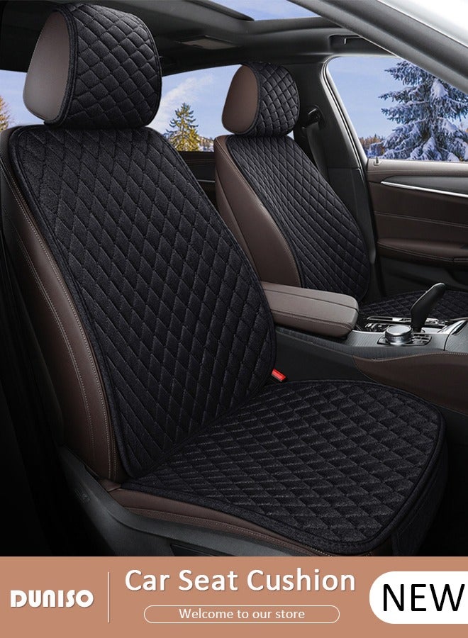 DUNISO Auto Breathable Universal Four Seasons Front Car Seat Covers Luxury Include Front Car Seat Protector and Rear Car Seat Cushion Compatible with 95% Vehicle Fit for Cars Truck SUV or Vans  - Image 1