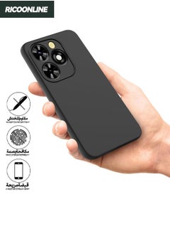 RICOONLINE ITEL A70 Cover, Silicone Protective Phone Case for ITEL A70 4G, Slim Thin Full Body Protect Soft Shockproof Cover for ITEL A70 4G, Black  - Image 3