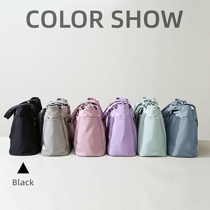 Voroly Tote Bag Women Casual Handbag Shoulder Bag Purses with Zipper and Pockets for Work School Gym Travel Shopping - Image 2