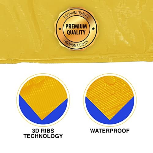 TUFFPAULIN Bike Cover, Standard Size, Yellow, UV Protection & Water Resistant Dustproof Plastic Bike Body Cover for Two Wheeler, Scooter, Motor Cycle with Carry Bag-1 No. - Image 5