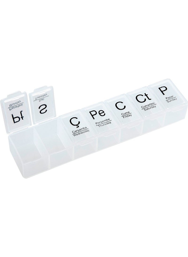 Angel Of Life Weekly Daily Medicine Storage Box 7 Day Medicine Storage Container  - Image 2