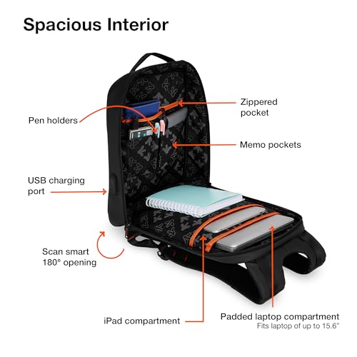 Nasher Miles Madison Passenger Workpack 22 Liters Water Resistant, Padded, Premium Reversed Polyester Black Olive Laptop Backpack | USB charging| Unisex | Ideal For Office (Black & Olive) - Image 4