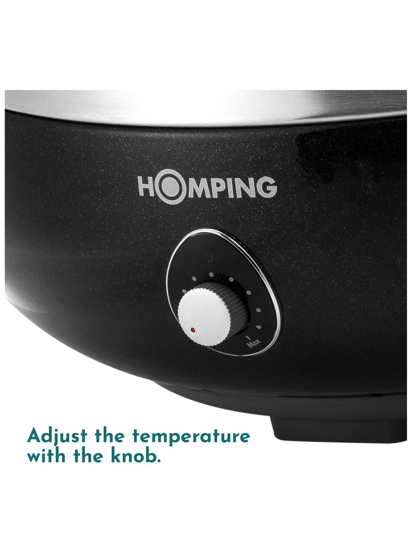 HOMPING - Smokeless Tabletop Non-stick Charcoal BBQ Grill, Multi Power Fan Controlled Air Flow, Revolutionary Barbecue - Image 1